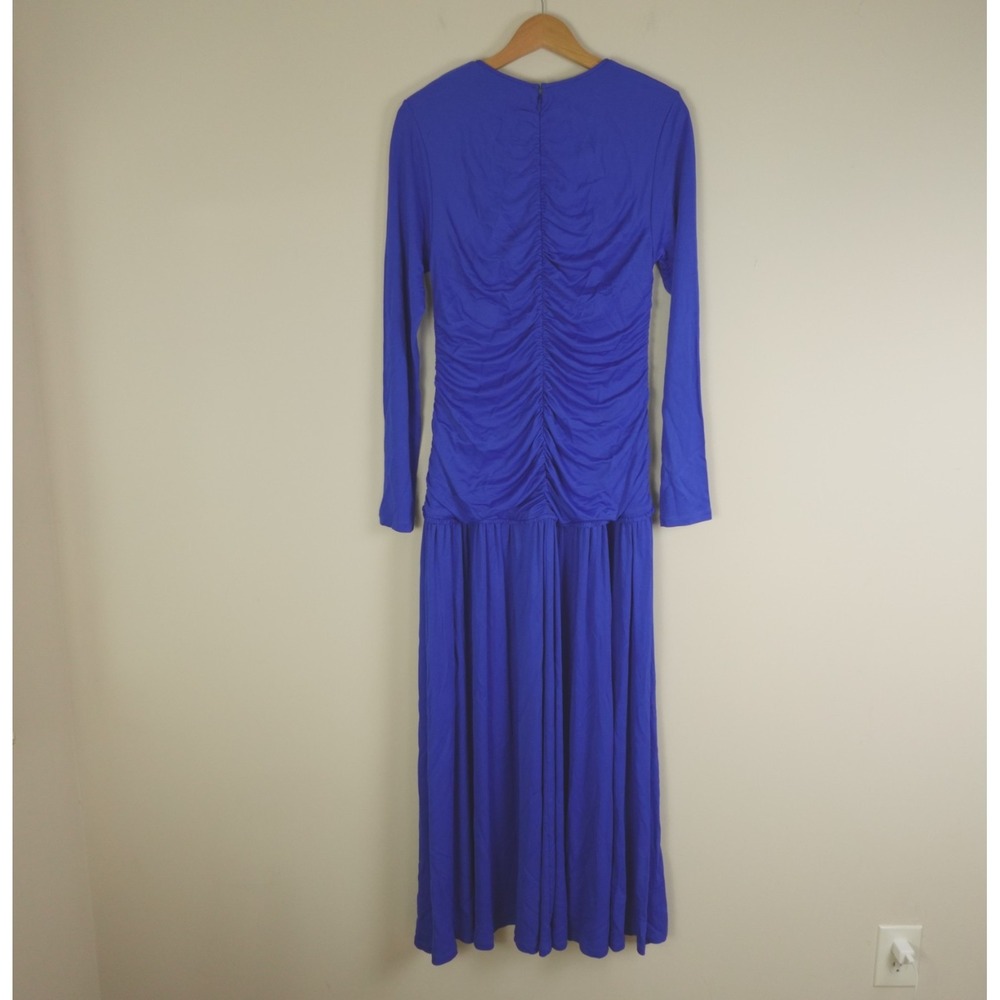 Farm Rio Dress V Neck Ruched Maxi - Picture 5 of 13